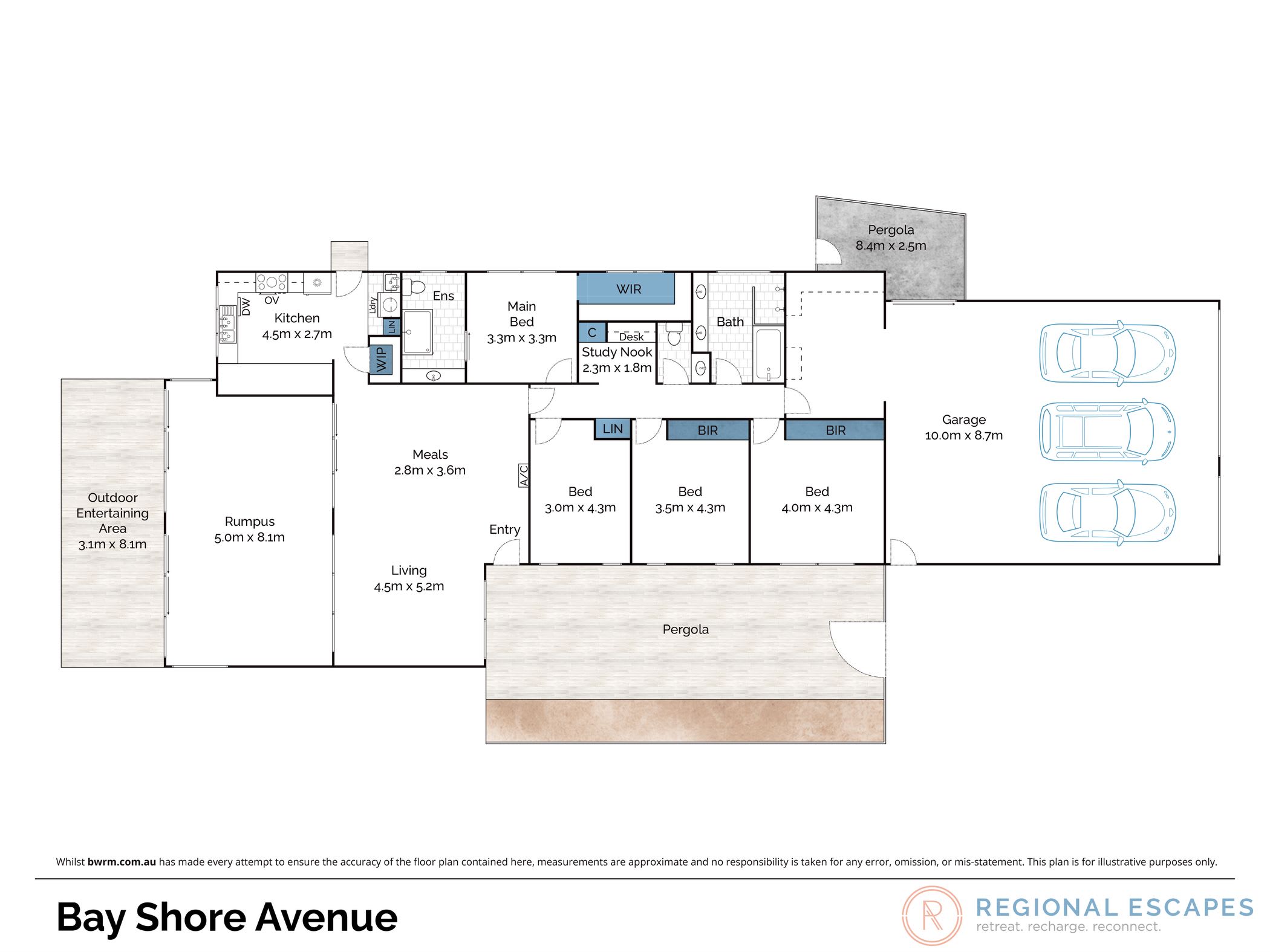 Furnished 4 Bedroom House in Clifton Springs